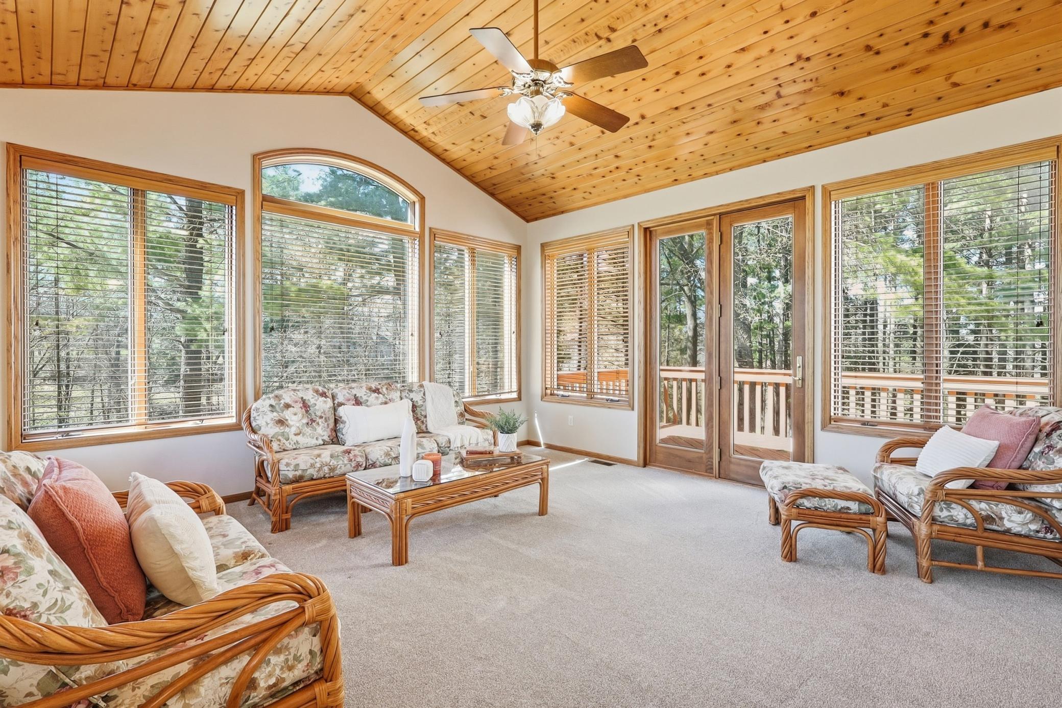 Beautiful Sun Room with private deck!