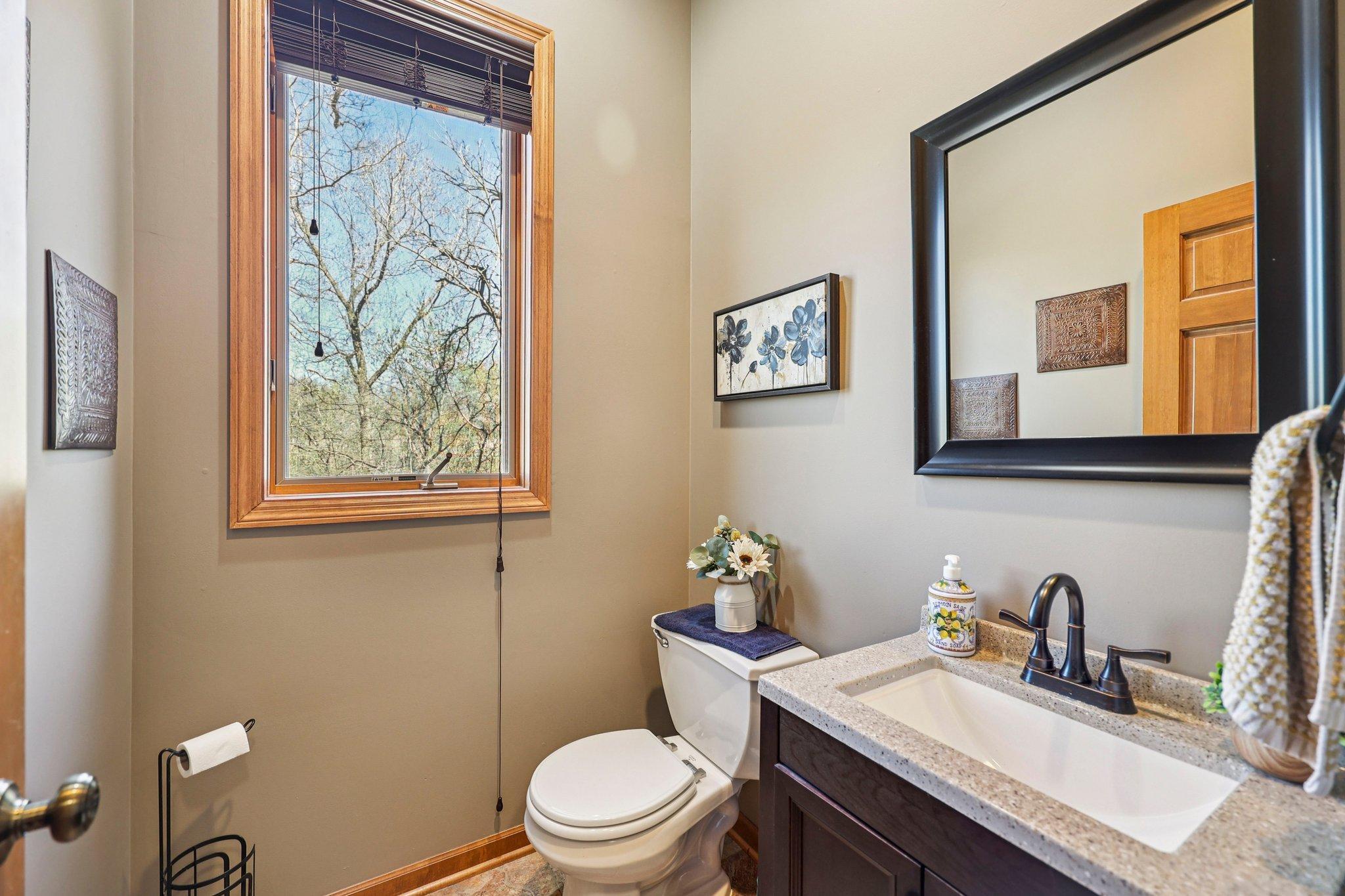 Main floor half bath