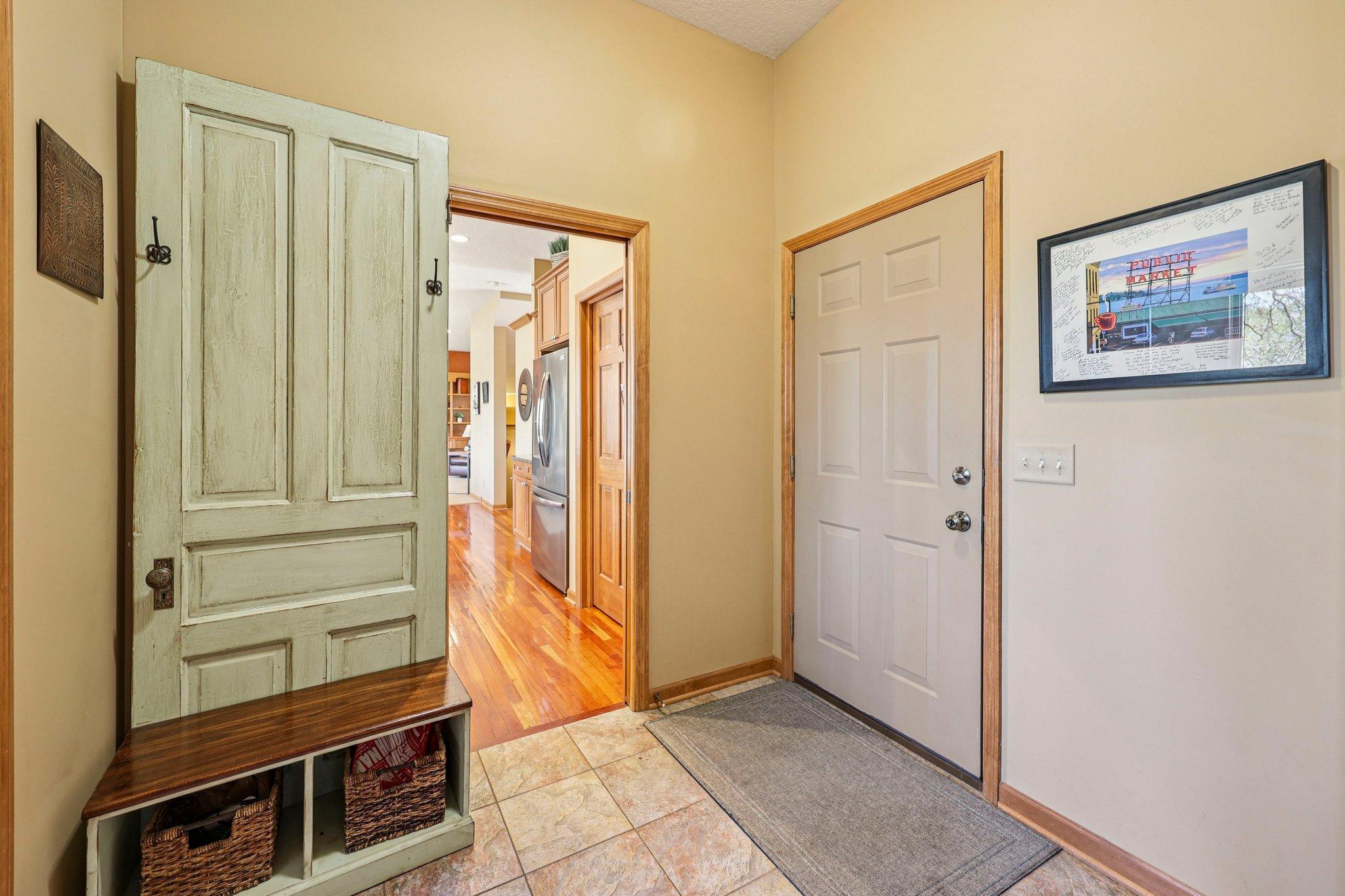 Spacious mud room