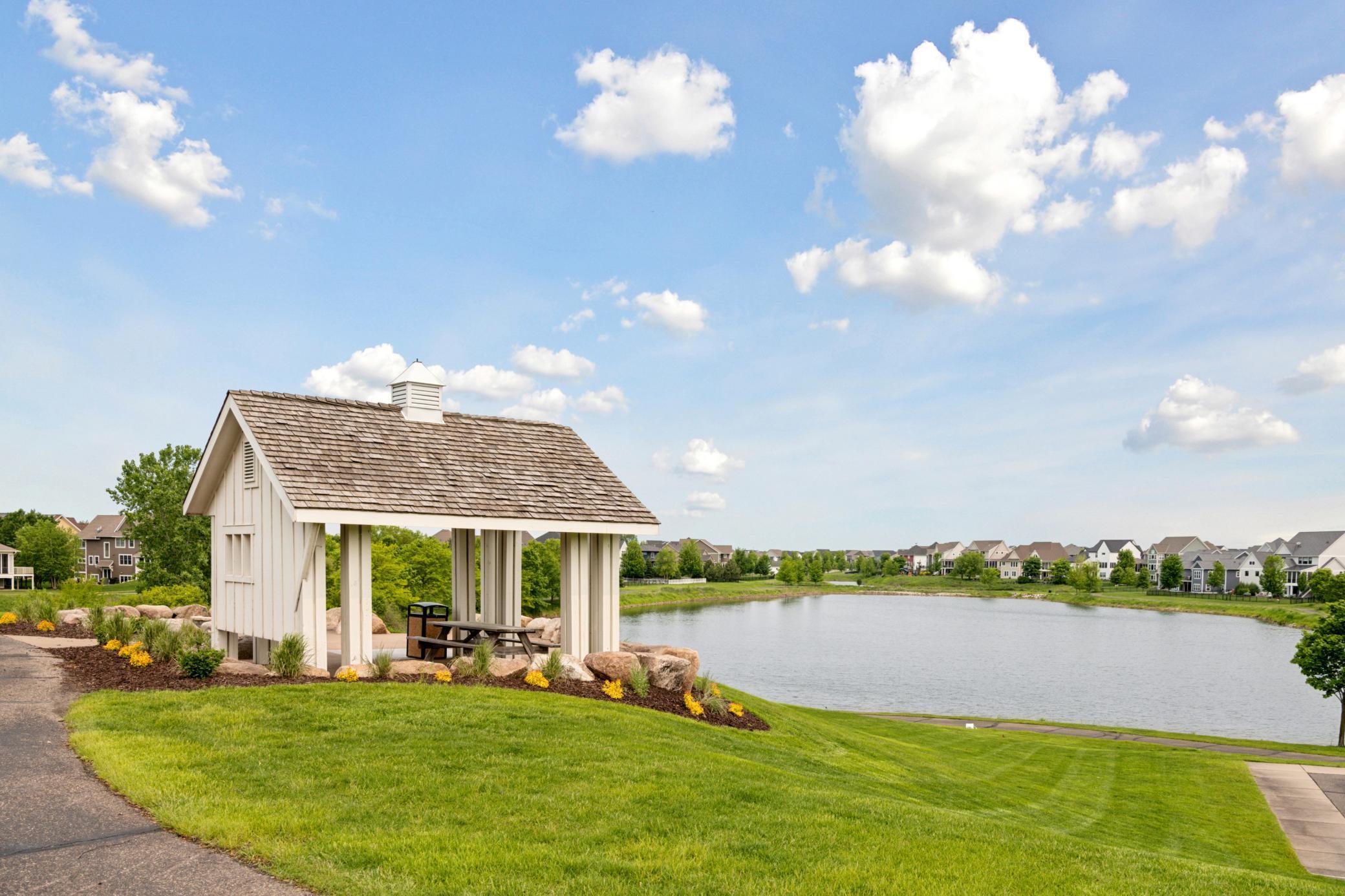 Walk paths, picnic areas, fishing