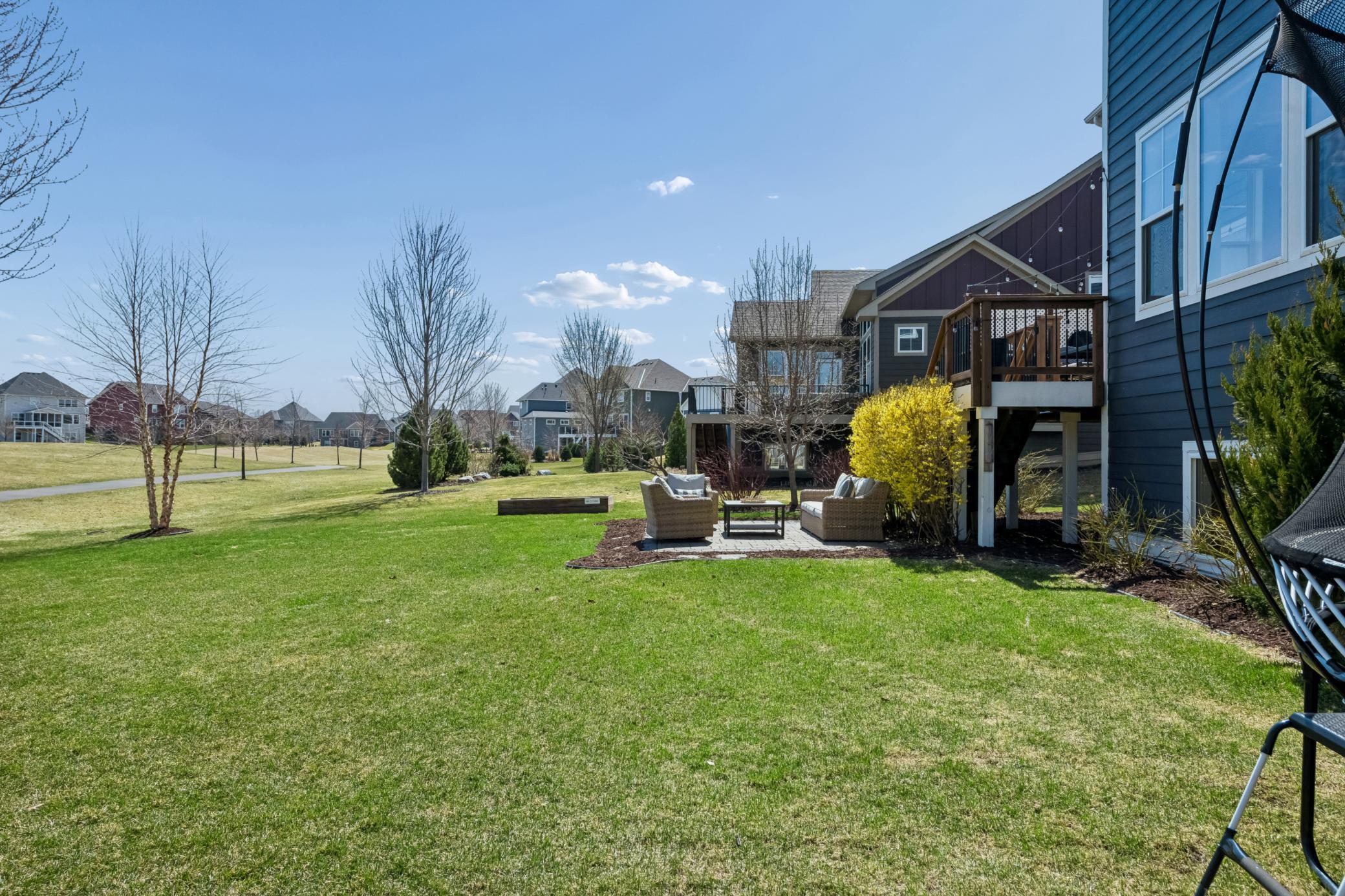 Back of home with Patio