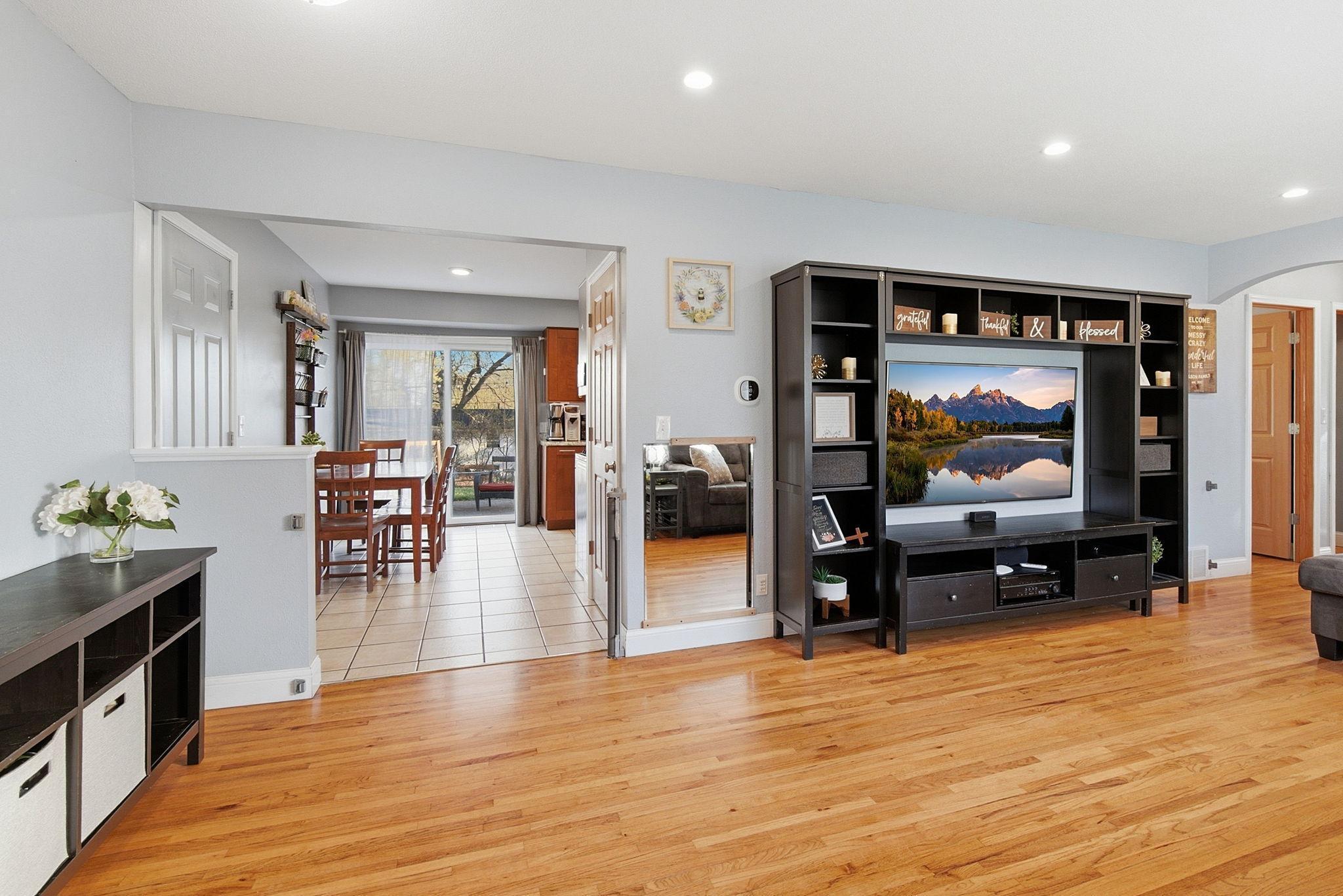 Open to the dining area.