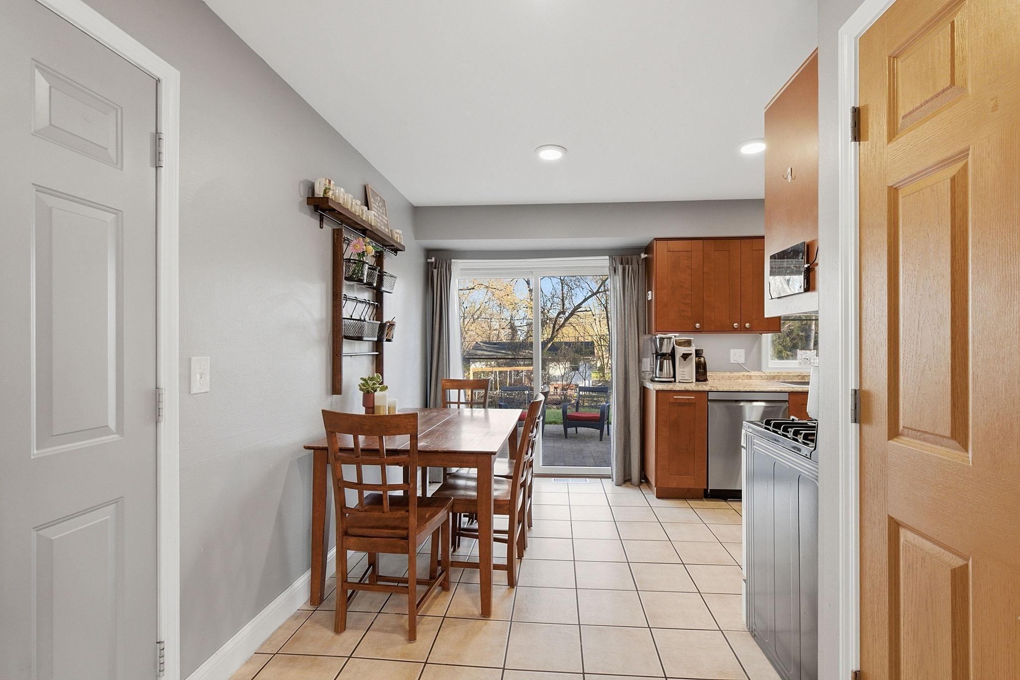 Walk-Out to the large patio and fenced in yard.