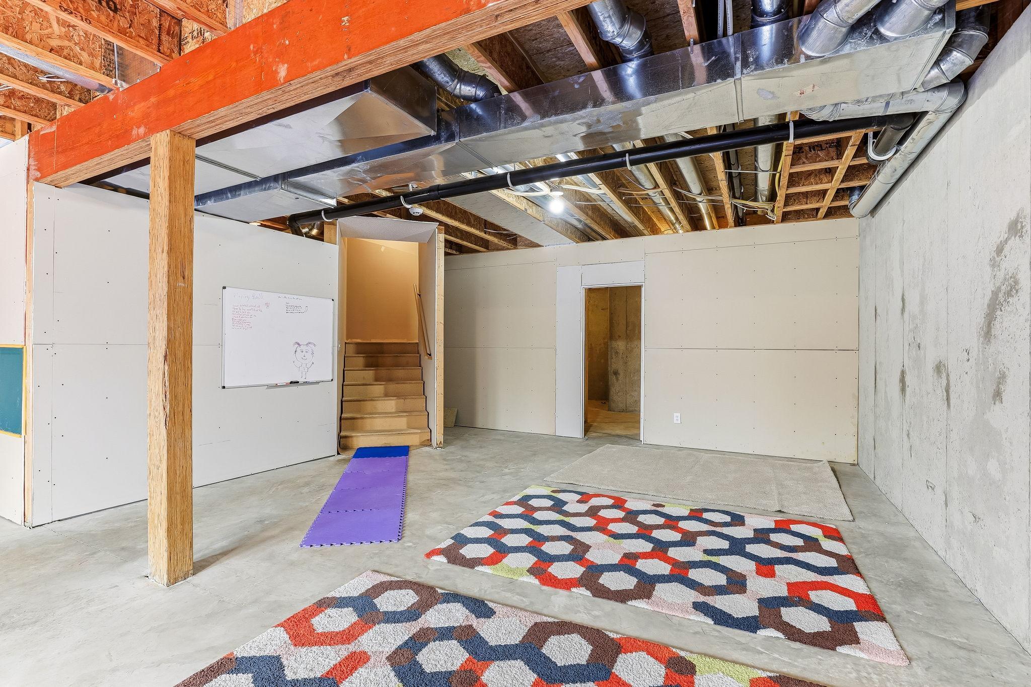 The unfinished walkout basement offers potential for additional 1,500 finished square feet