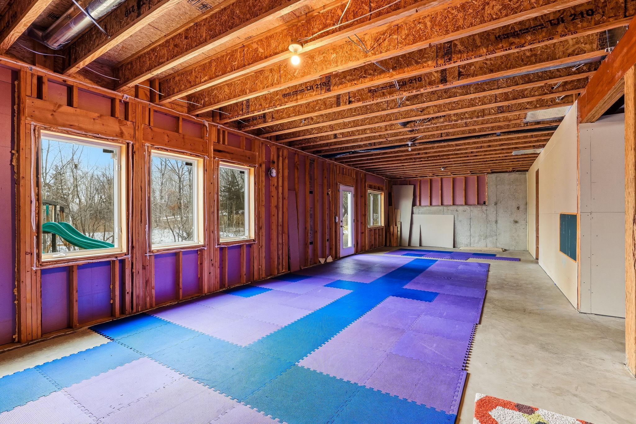 The unfinished walkout basement offers potential for additional 1,500 finished square feet