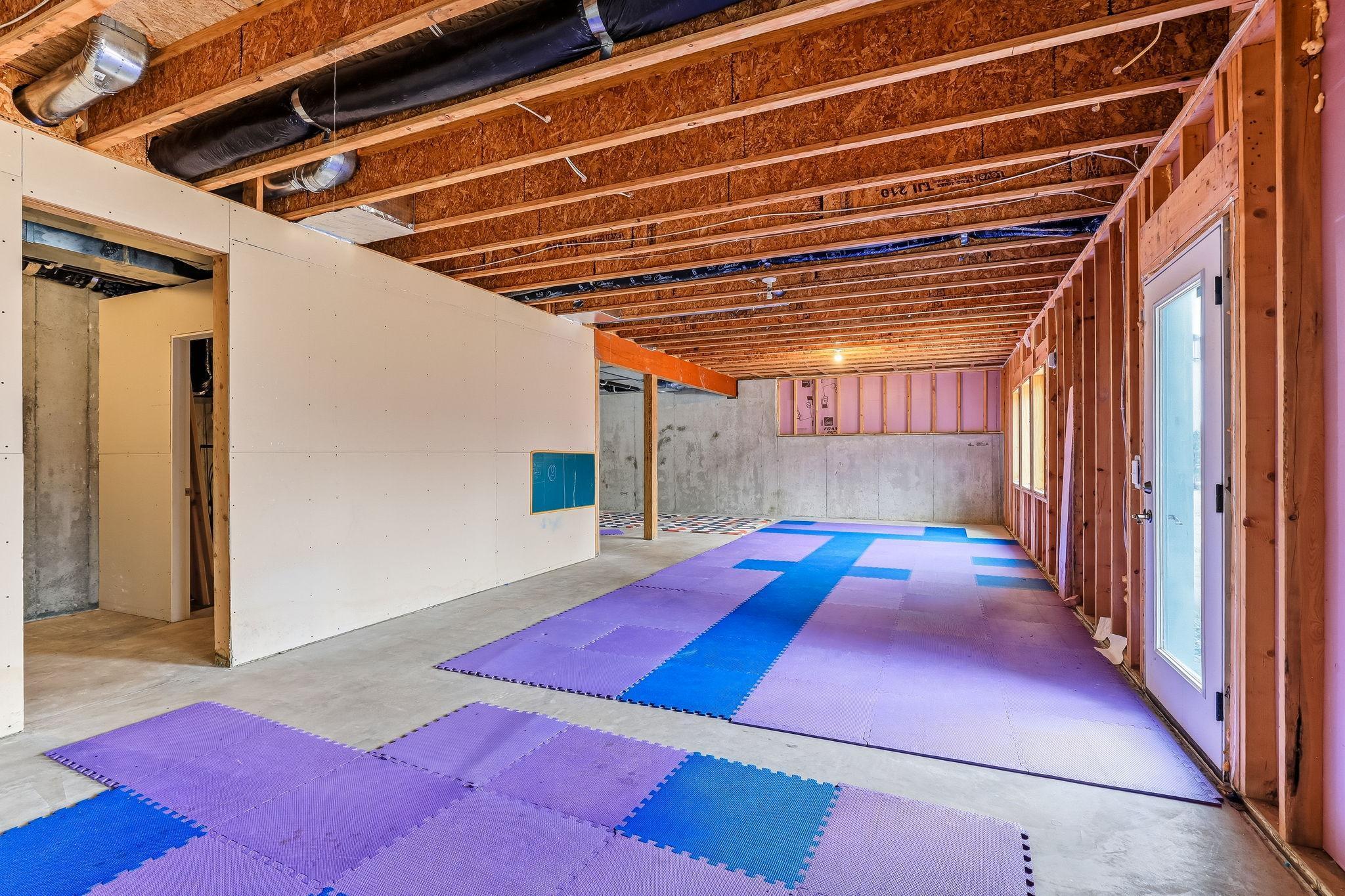 The unfinished walkout basement offers potential for additional 1,500 finished square feet