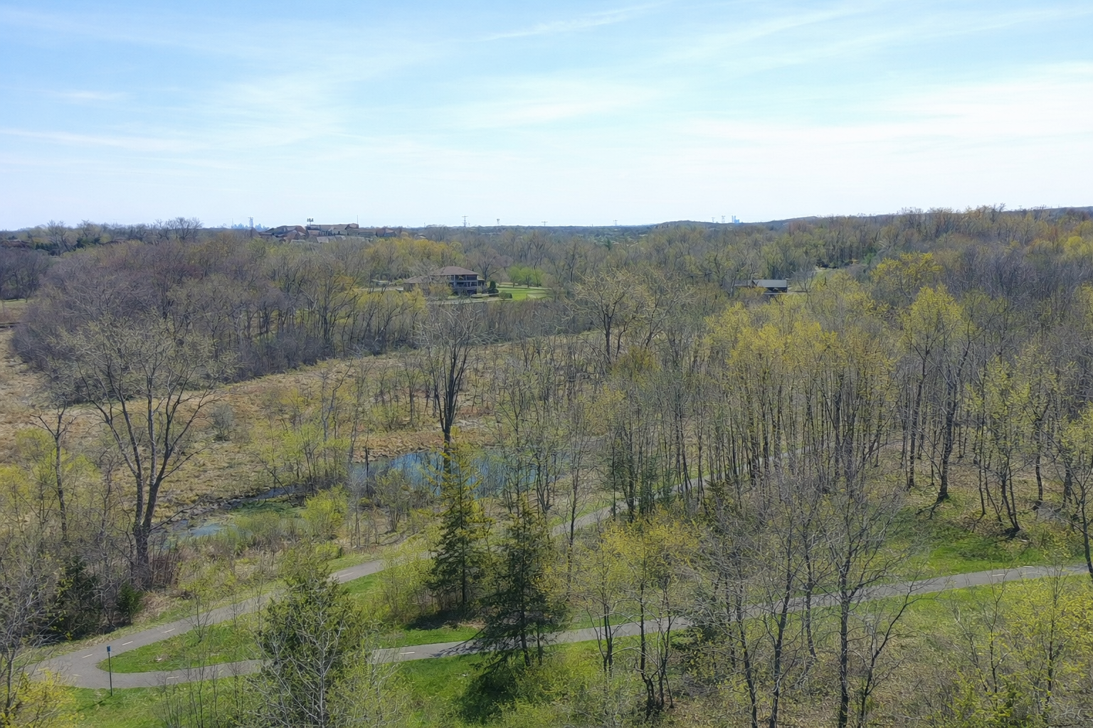 Trails just paces from the backyard