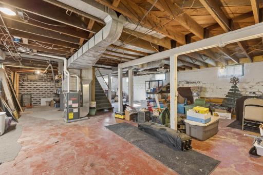 Great space for storage-future finishing possibilities!