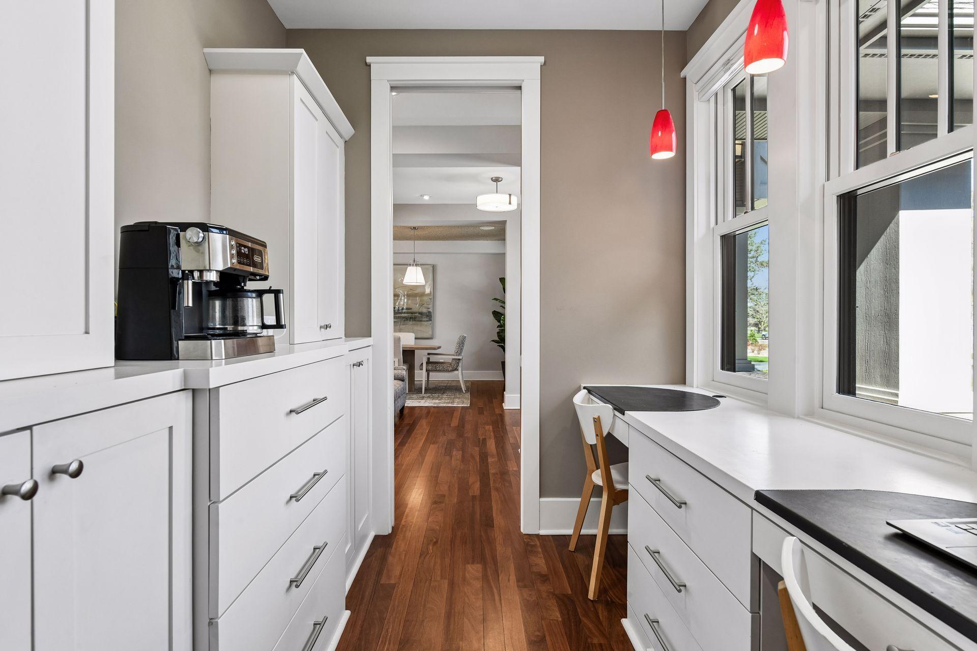 Command area with coffee nook