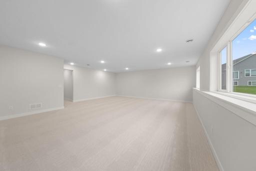 Finished Lower Level Family Room