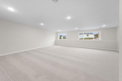 Finished Lower Level Family Room