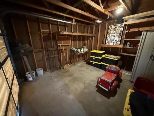 Garage behind woodshop