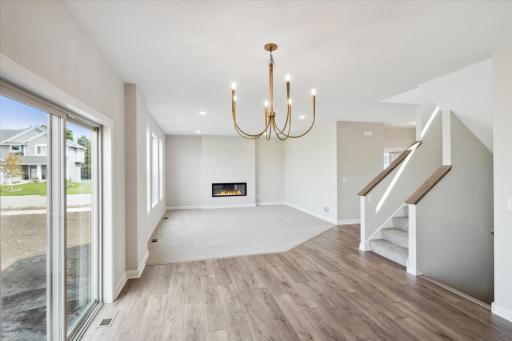 Excellent traffic pattern off-set Family Room