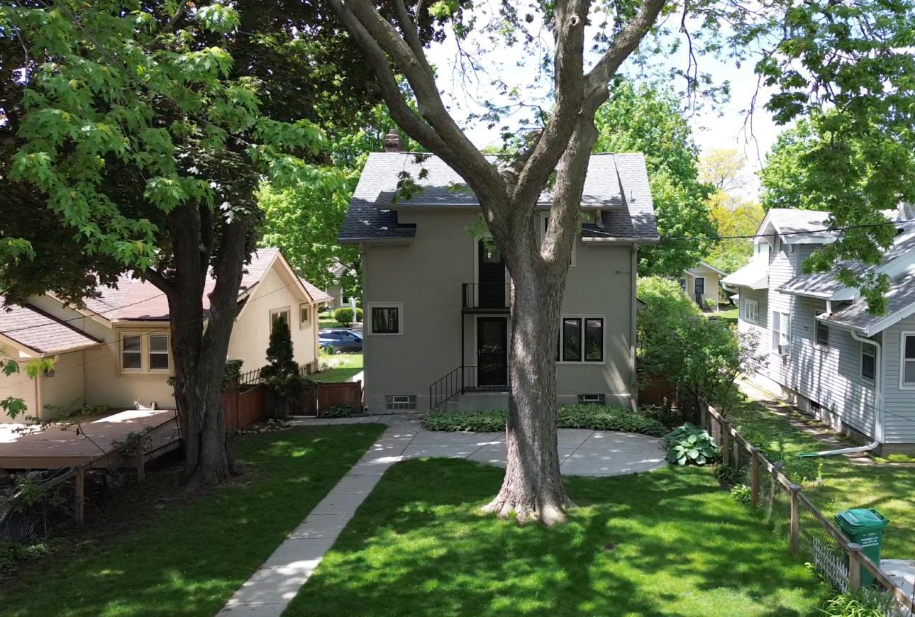 Backyard with new patio