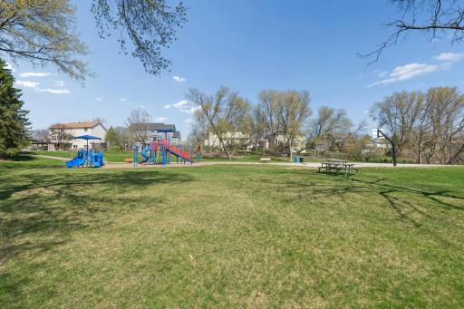 adjacent to the neigborhood park