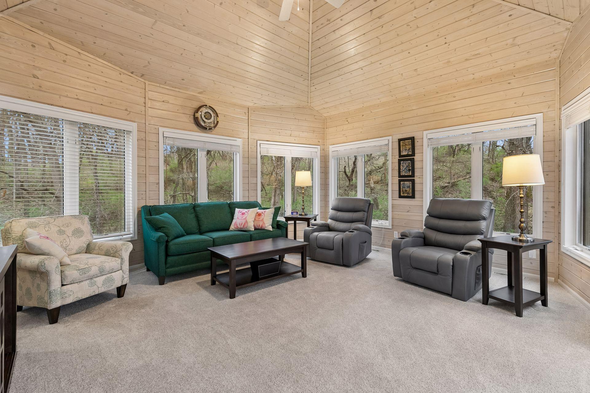 4 Season Porch stunning views out all the windows