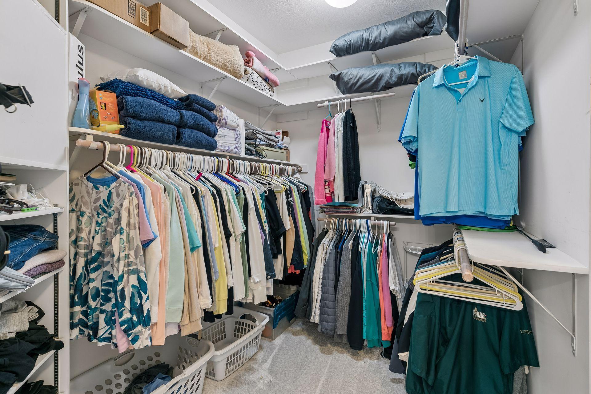 Primary walk-in closet