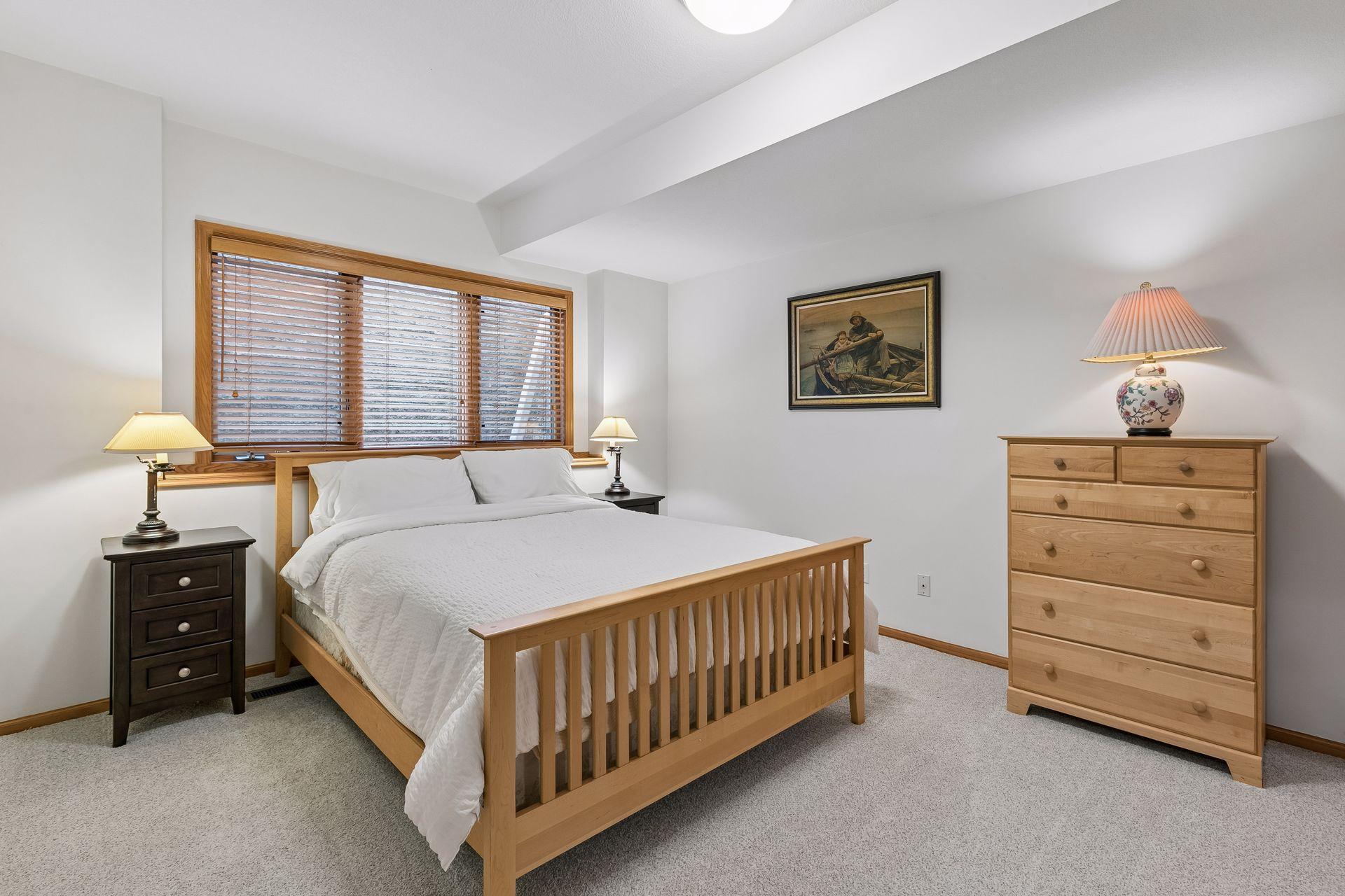 Lower level bedroom w/walk in closet