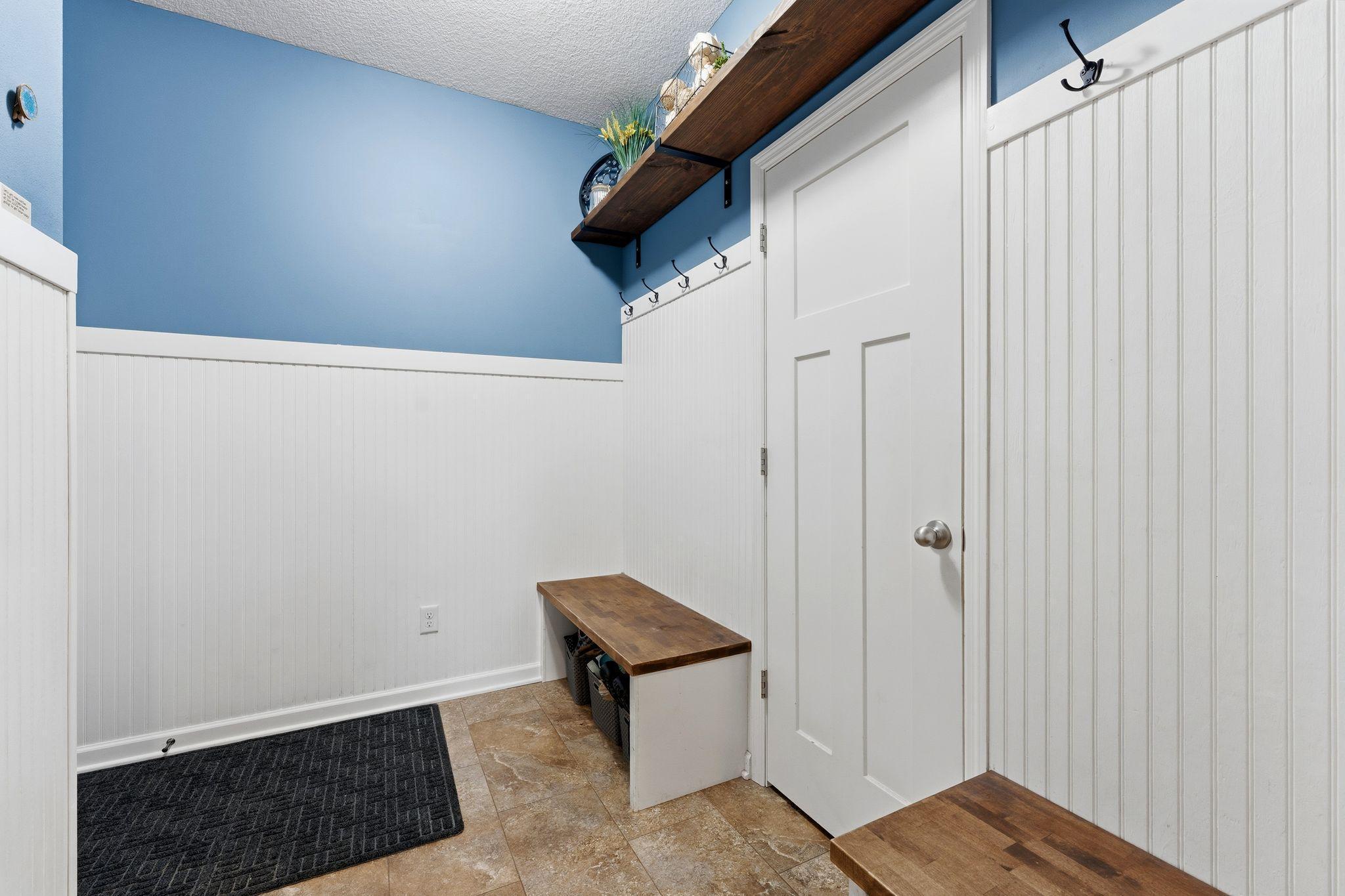 Mud Room w/ walk in pantry and coat closet