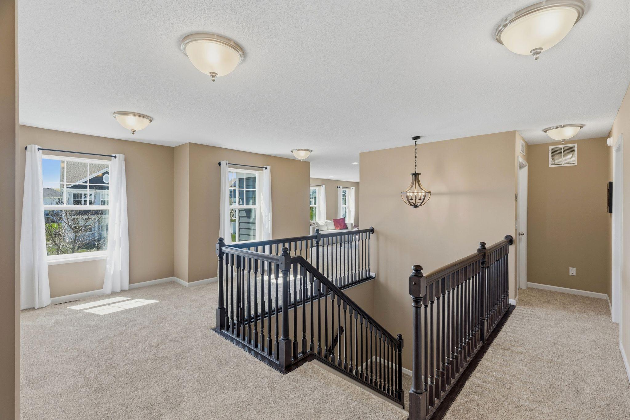 Expansive upper level *BRAND NEW CARPET*