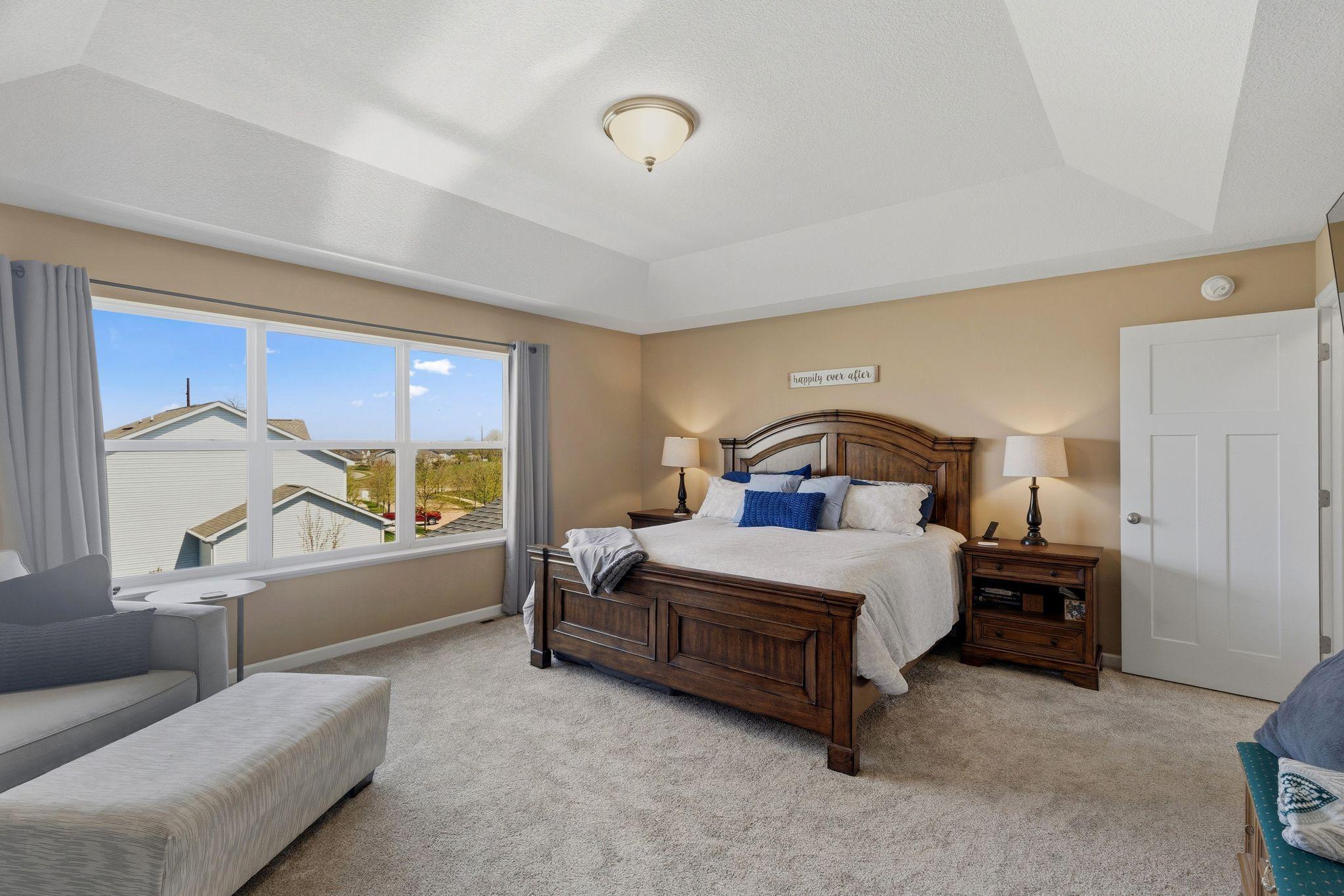 Large Owner's Suite floods with natural light