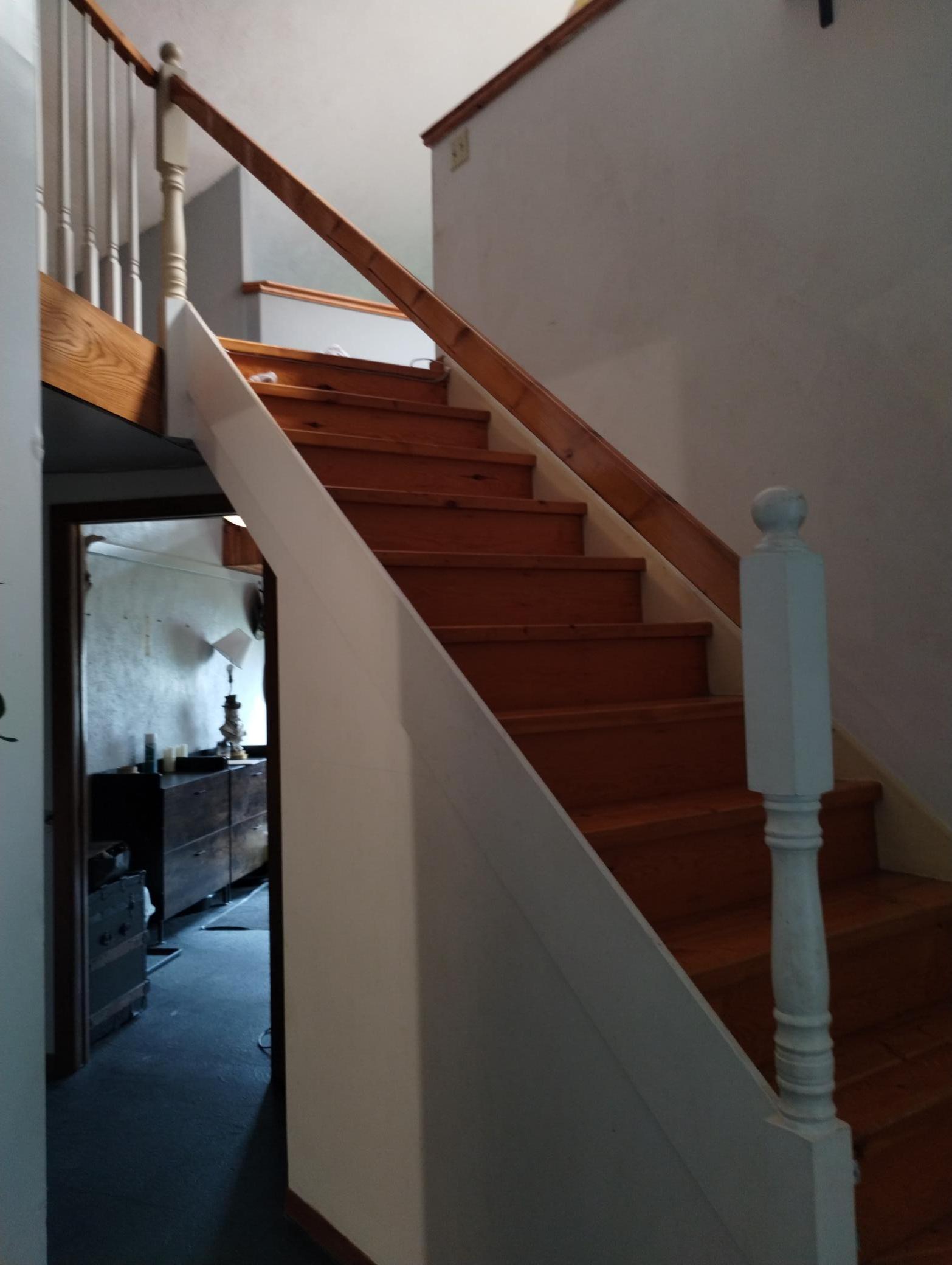 Stairway to loft/hobby room