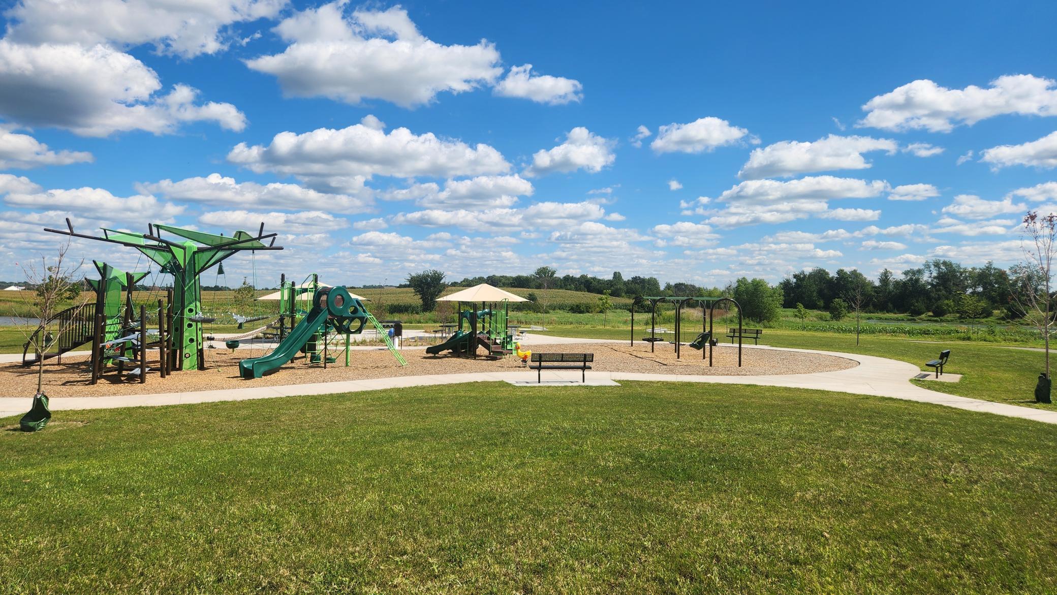 Neighborhood Park with walking trails, greenspace, basketball courts, fishing pier, and more!