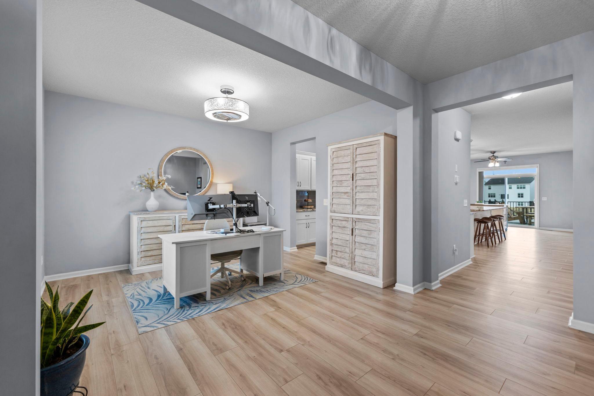 Informal dining area can be used as an office space/flex room off of the Butler's Pantry