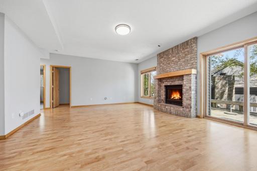 This spacious living area offers plenty of room to relax or entertain.