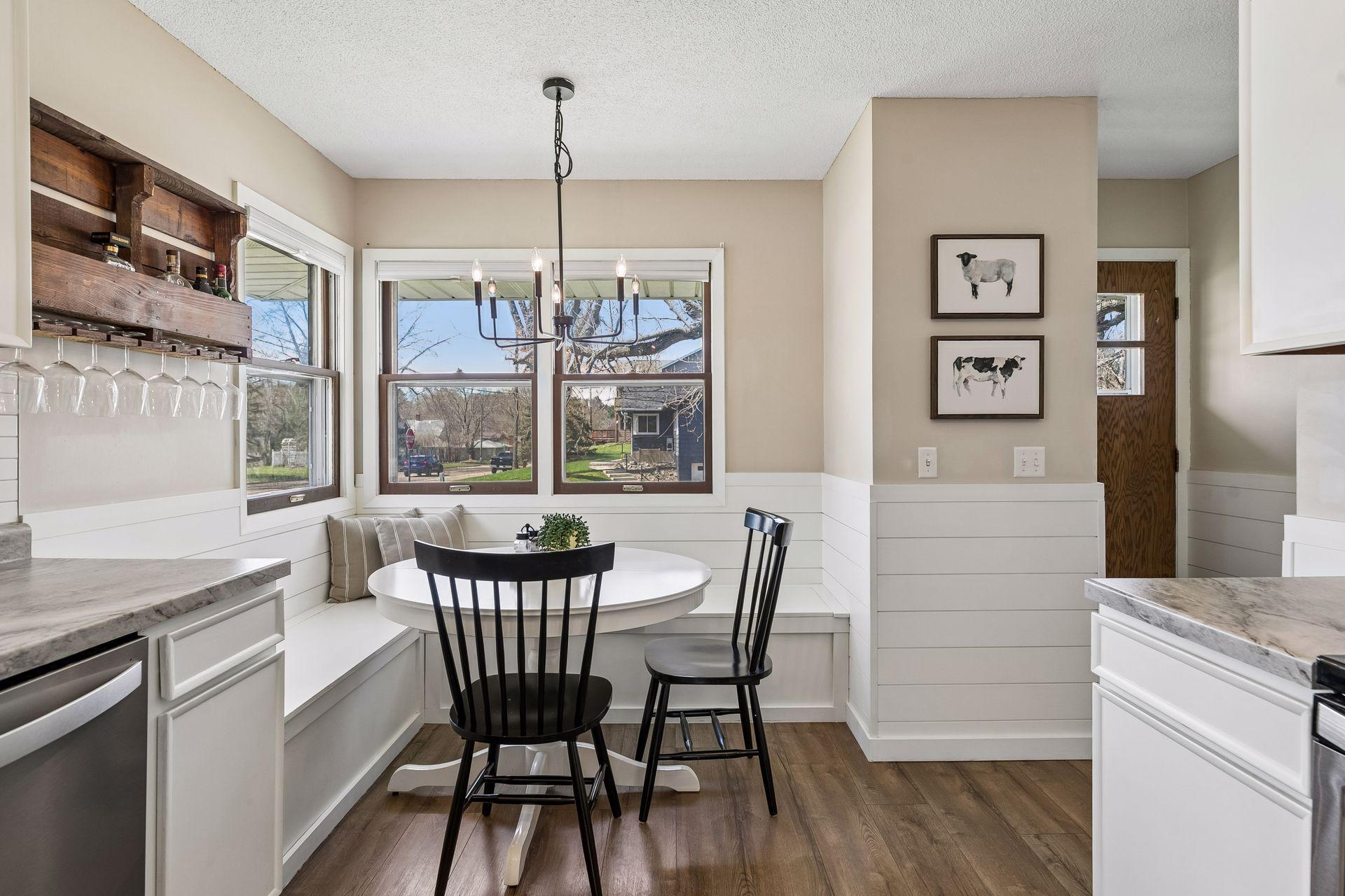Dining area that is both fun and functional—perfect for everyday meals or gathering.