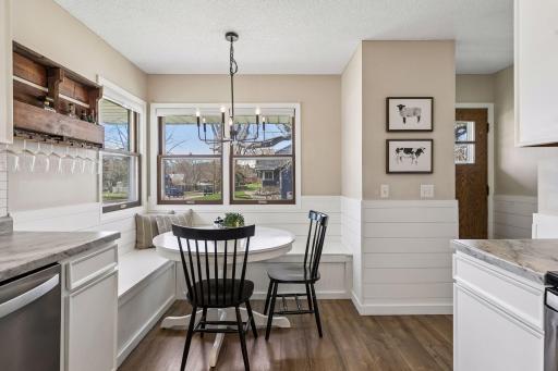 Dining area that is both fun and functionalâperfect for everyday meals or gathering.