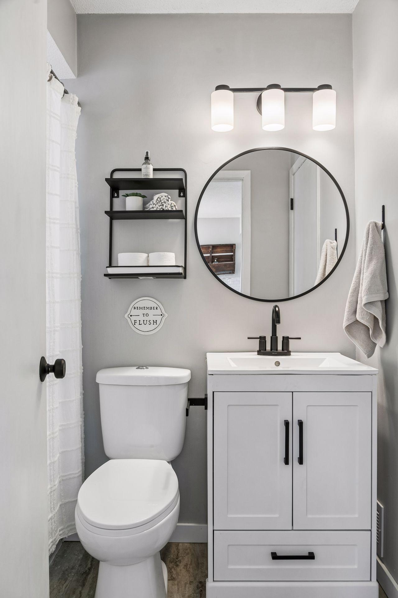 Updated full bathroom with clean, modern finishes.