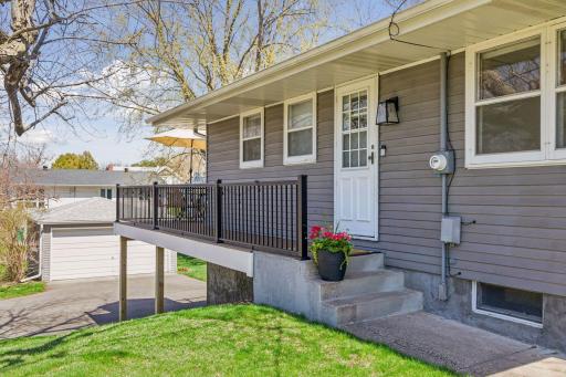 Step directly from your kitchen onto the deckâideal for everyday living.