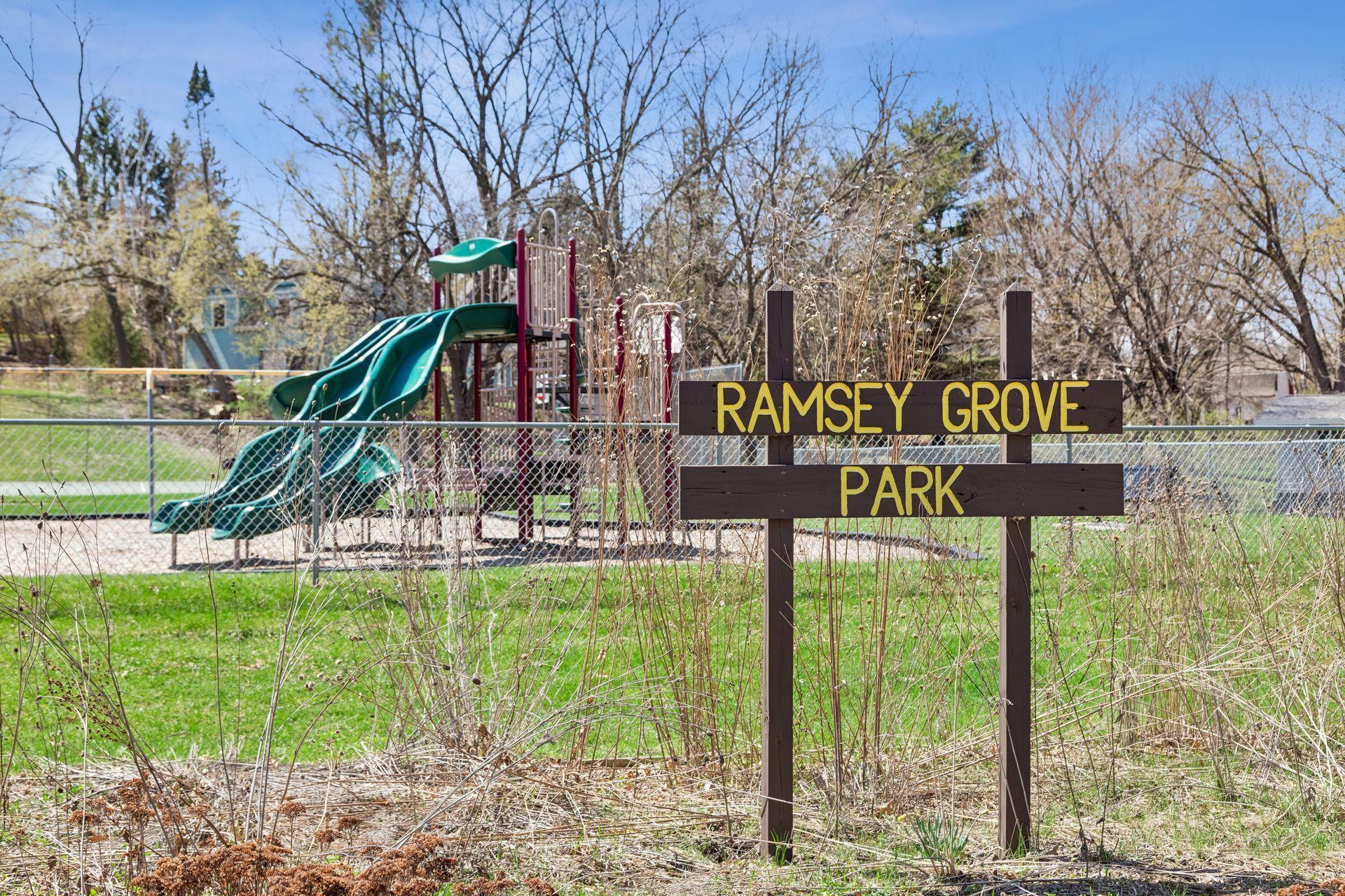 Conveniently located near Ramsey Grove Park.