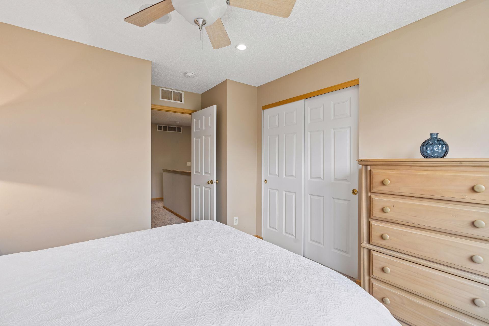 Bedroom #3 has space for a full/queen bed, night stands and a dresser.