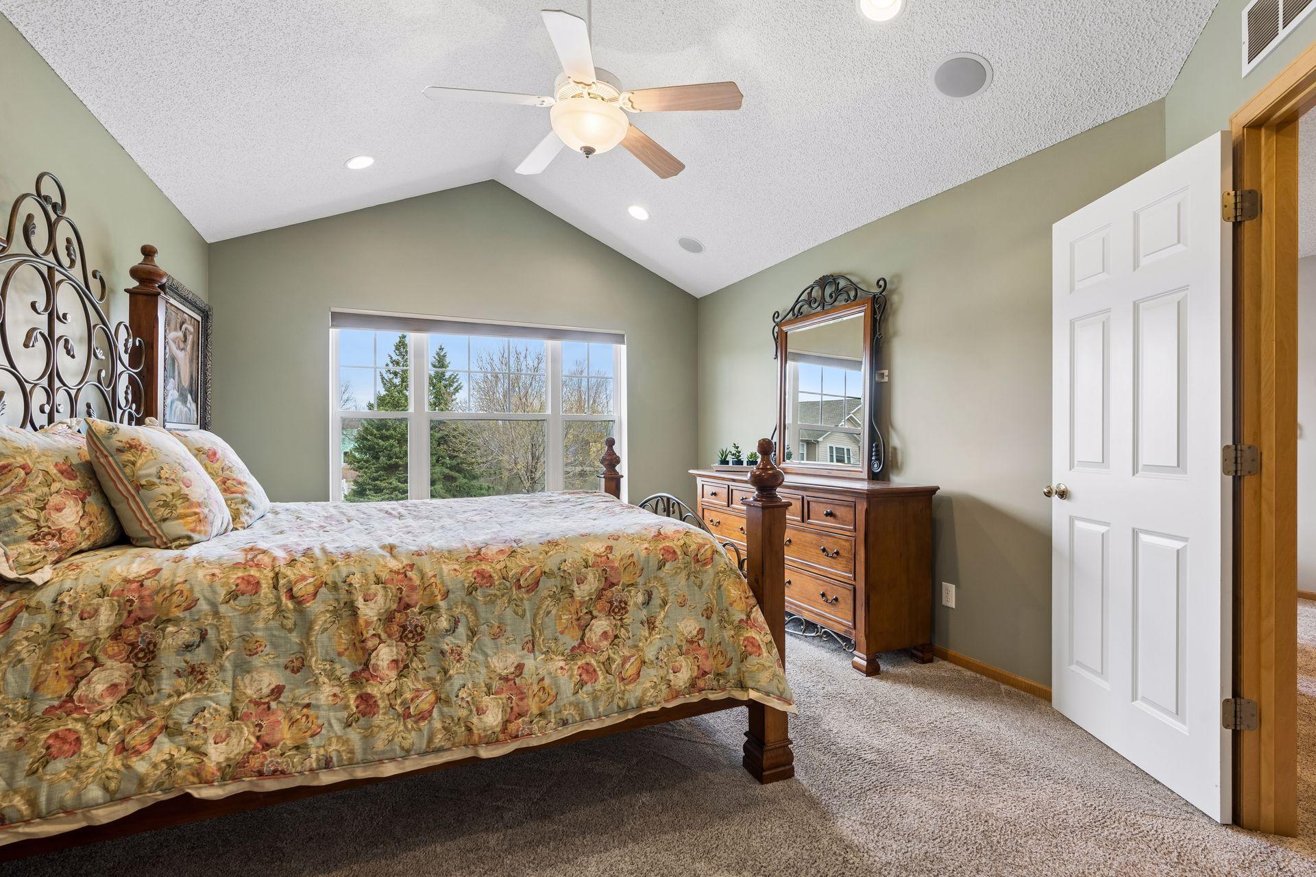 Another view of the primary suite showing the fabulous space it offers.