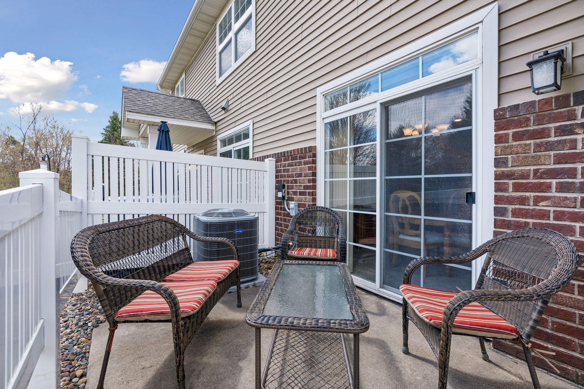 Entertain and relax outdoors on this charming front patio.