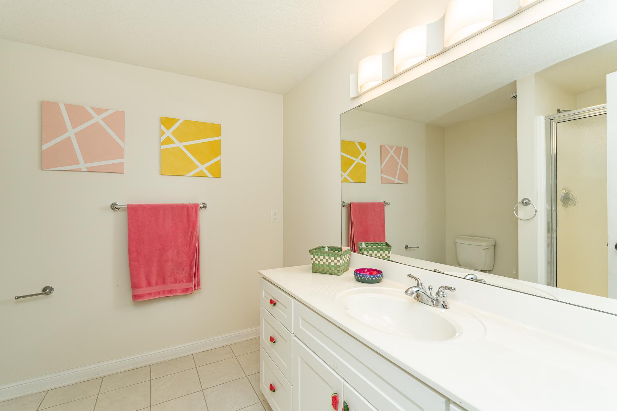 Lower level 3/4 bathroom