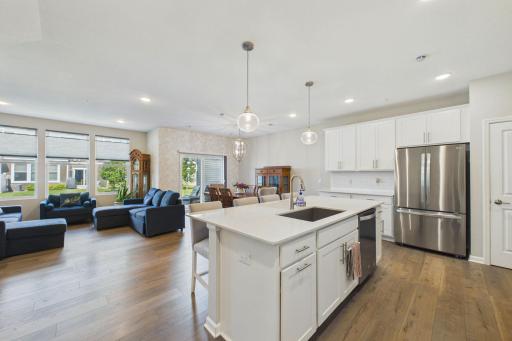 View of Dining and Living Room from Kitchen