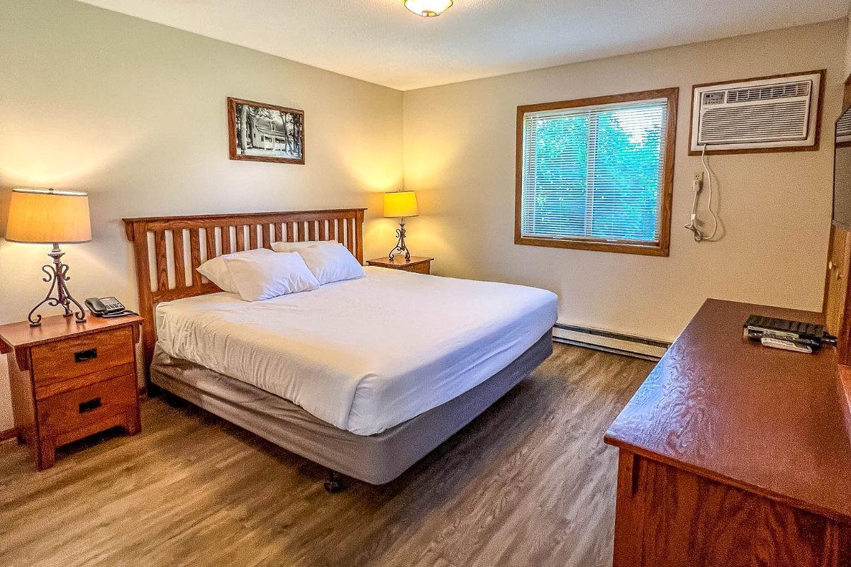 main level bedroom with king