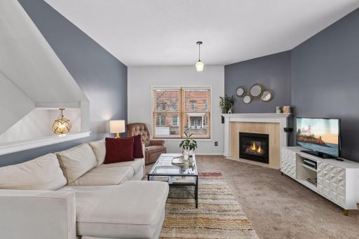 Tasteful paint colors make this space come alive!