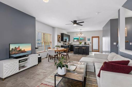 Spacious and light-filled end unit!