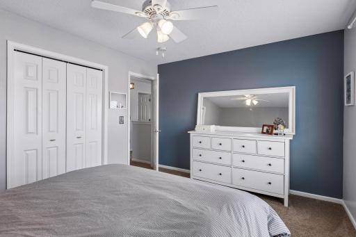 Large closet and room for a dresser.