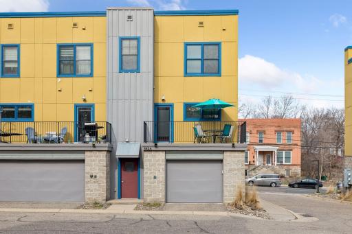 Back door leads to hallway and internal access to garage.