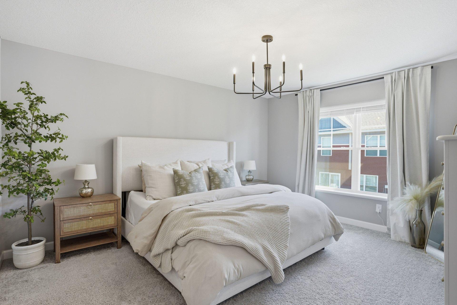 Primary suite has more than enough space with an ensuite bath and walk-in closet.