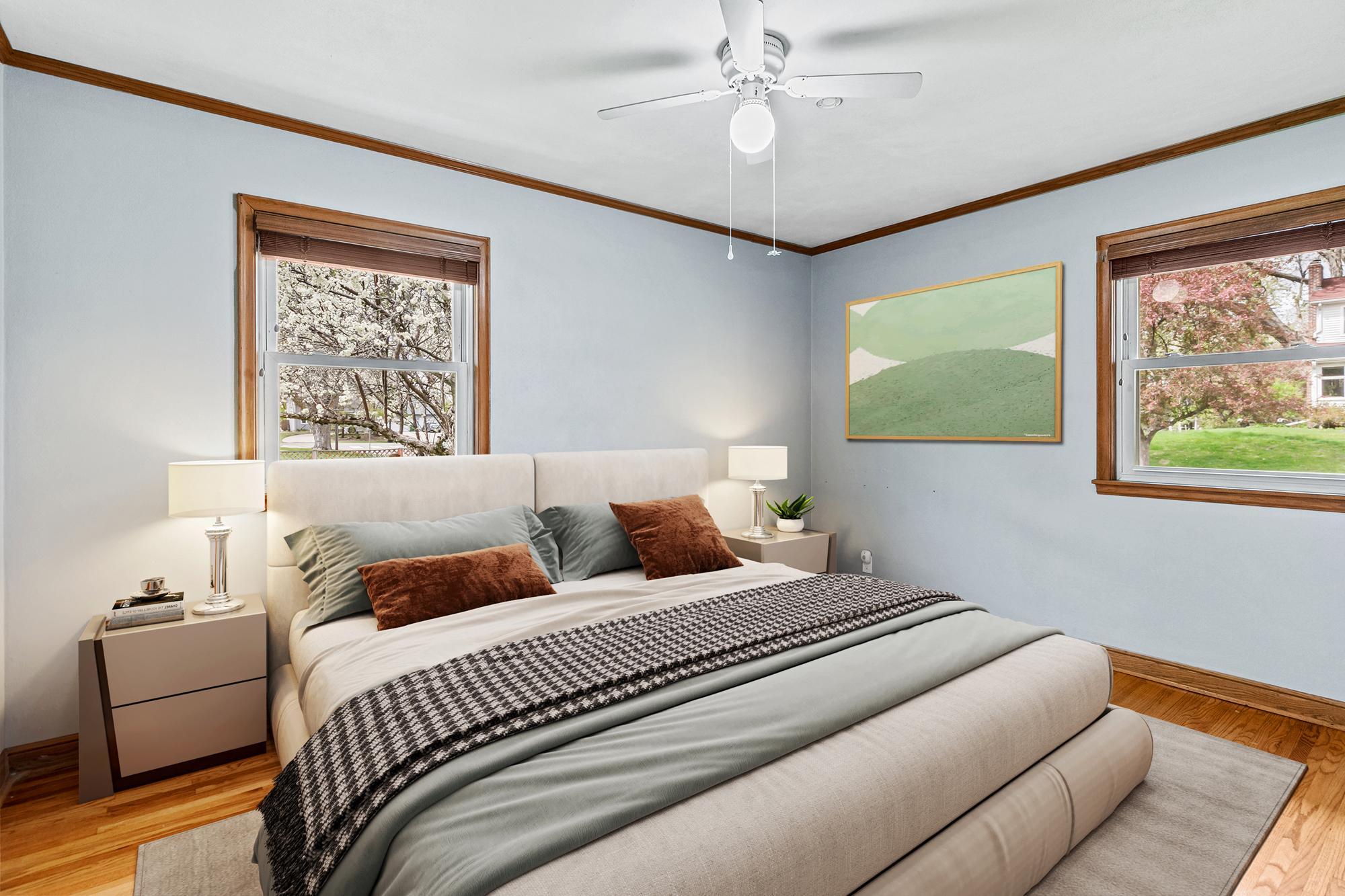 Bedroom #2 on the main level. It has been virtually staged.