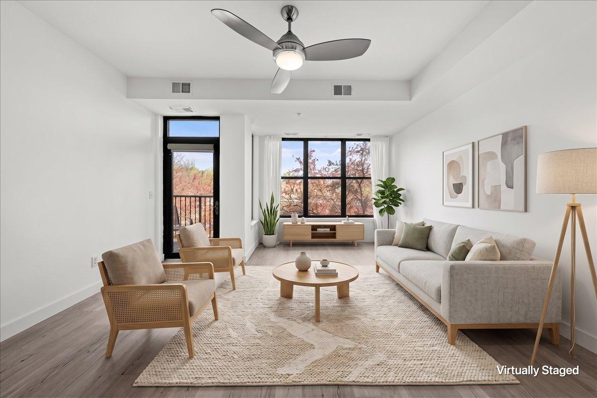 Living/Dining Area Staged