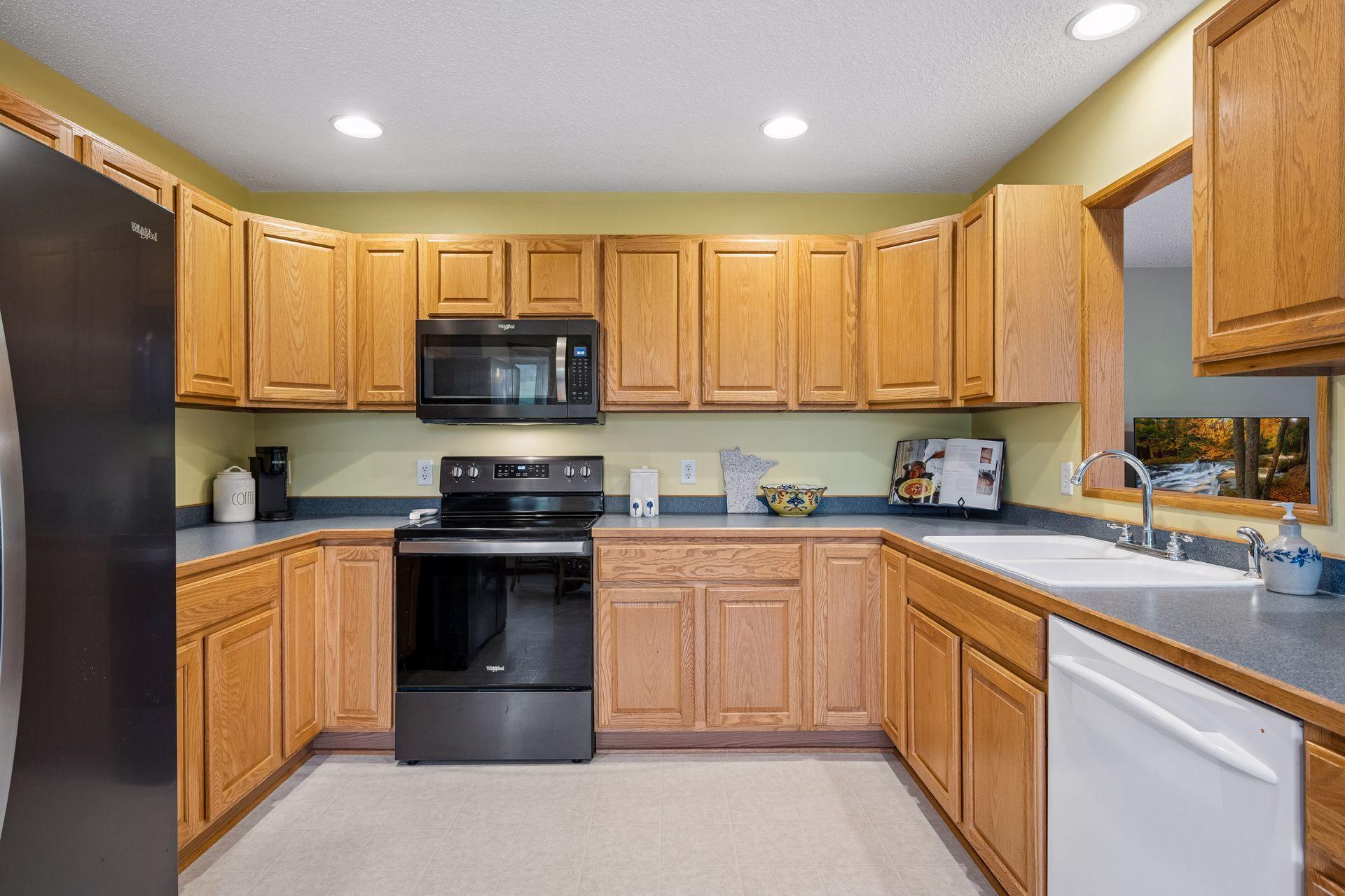 Well appointed kitchen with plenty of space for meal prep