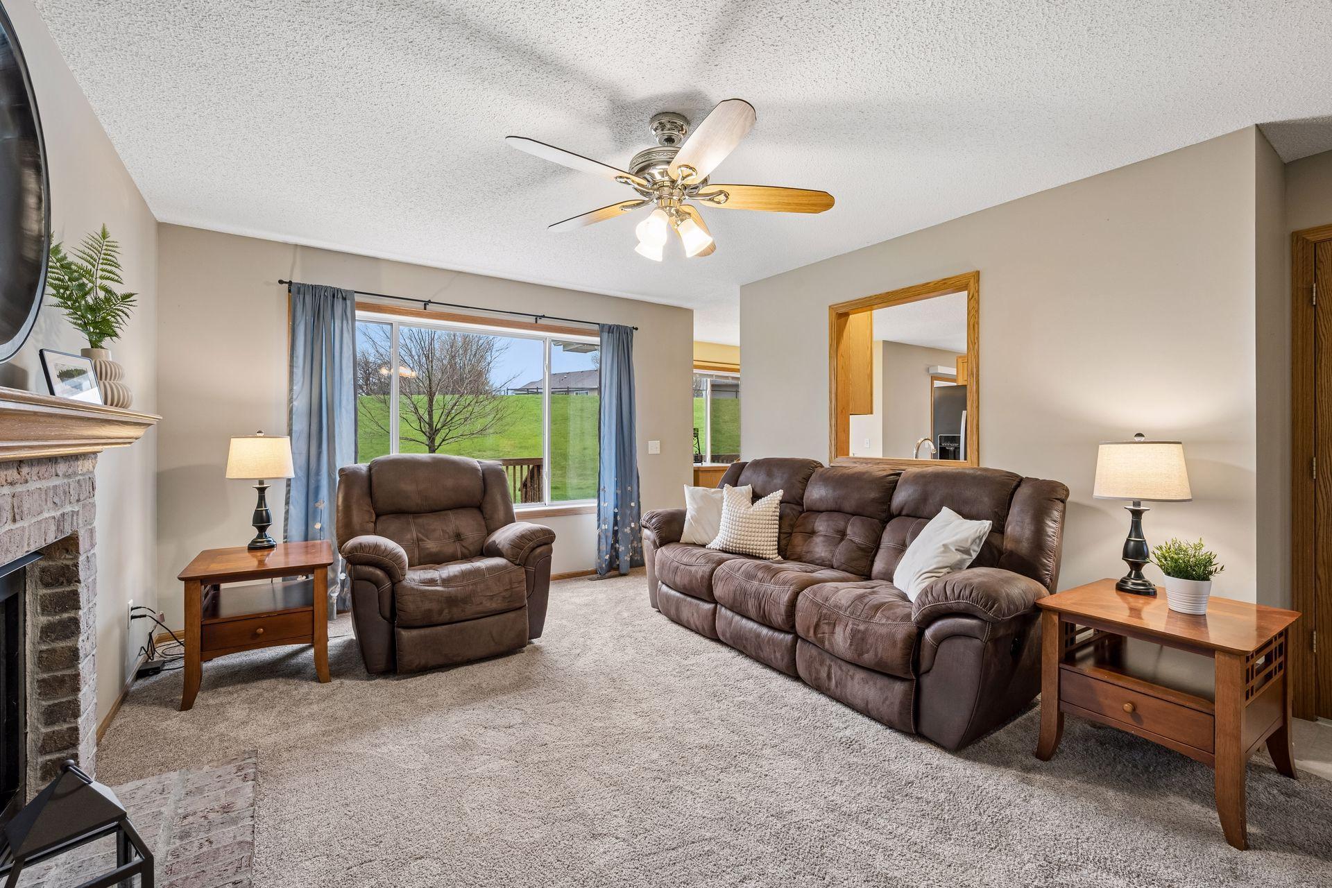 Another view of family room. Easy connection to kitchen, foyer, 1/2 bath. Windows overlook backyard.