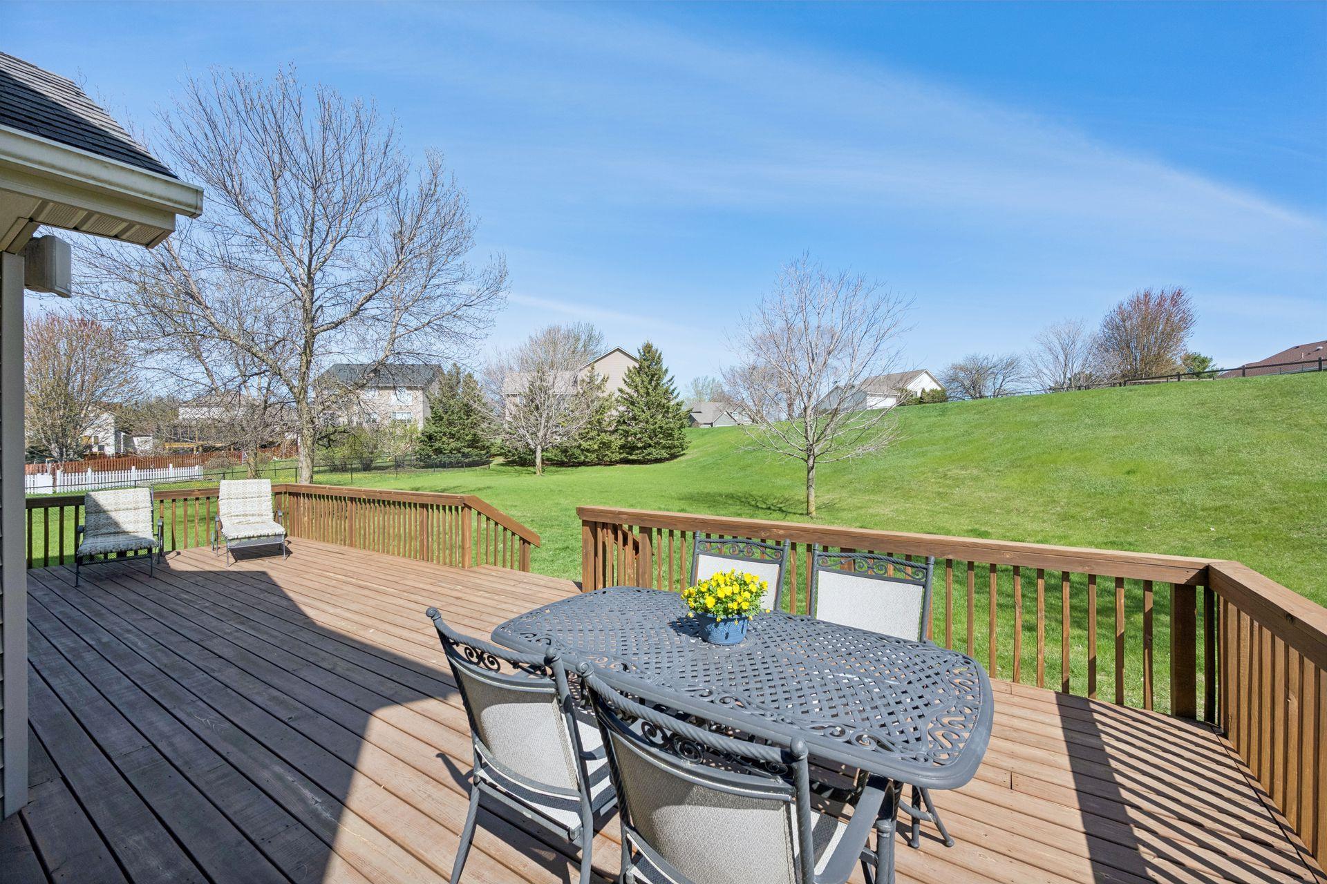 Great views from the deck